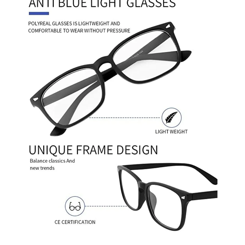 Blue Light Blocking Glasses 5Pk